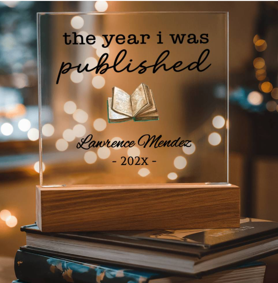 Personalized Author Ornament, The Year I Was Published, Custom Published Author Gift, New Writer Christmas Ornament Keepsake, Bestselling