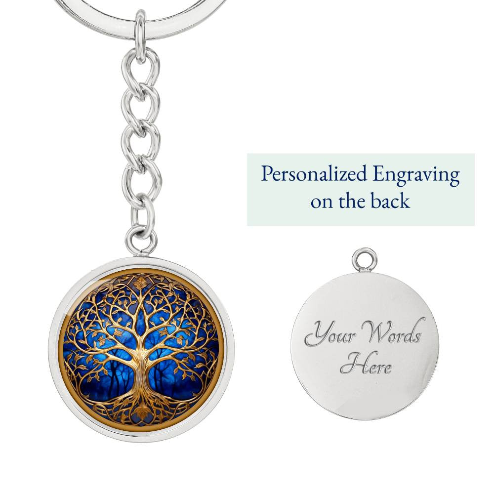 Stained Glass Style Tree of Life Ornament, Keychain, Necklace, and Plaque
