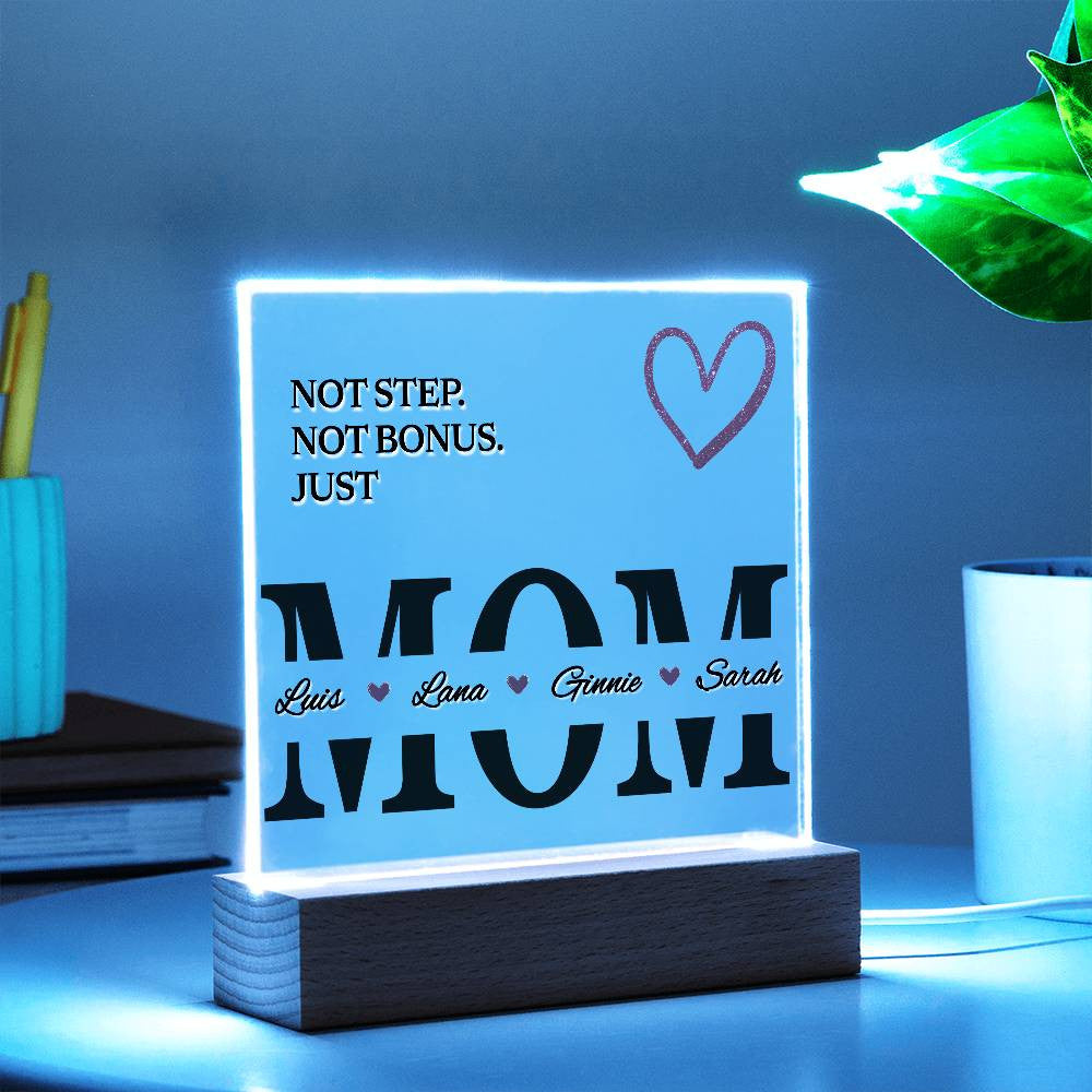 Personalized Bonus Mom Plaque