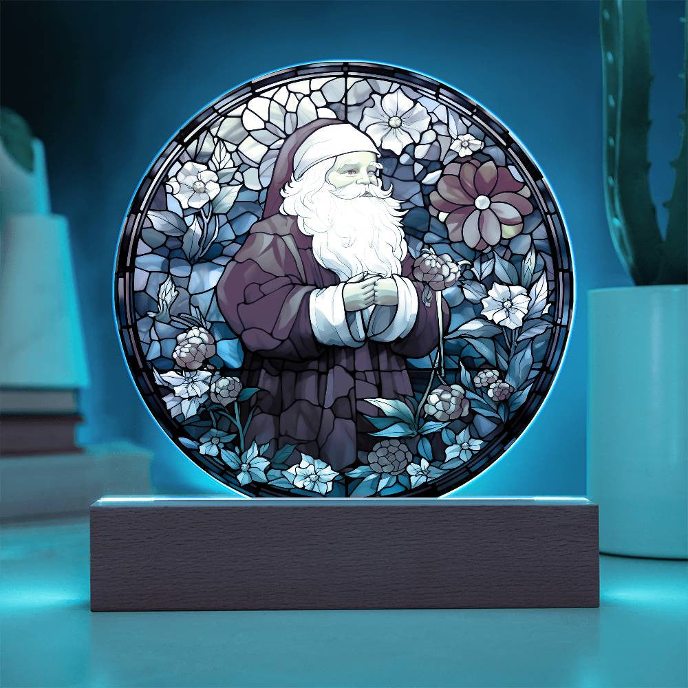 Vintage Santa Acrylic Plaque