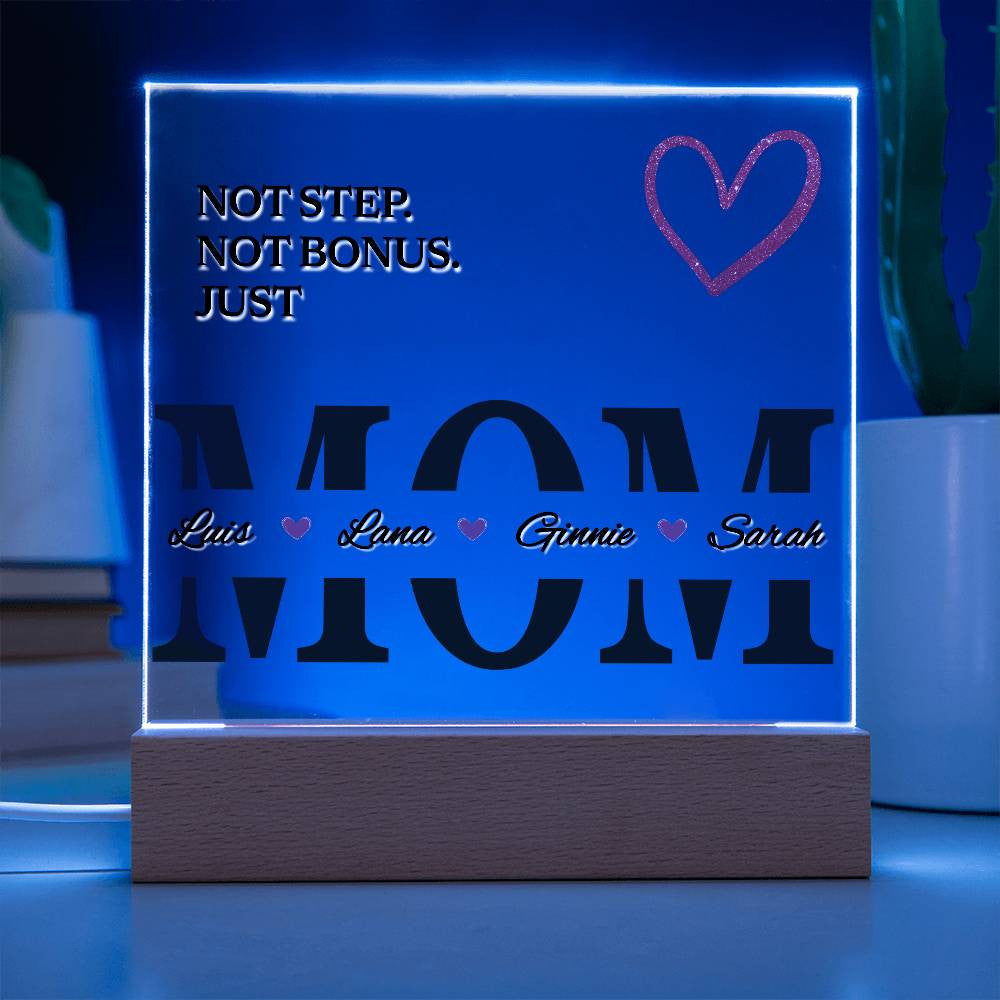 Personalized Bonus Mom Plaque