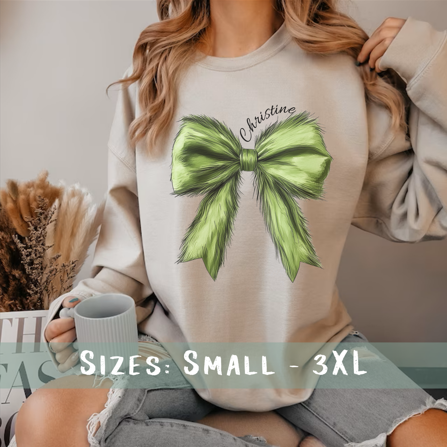 Christmas Bow T-Shirt and Sweatshirt