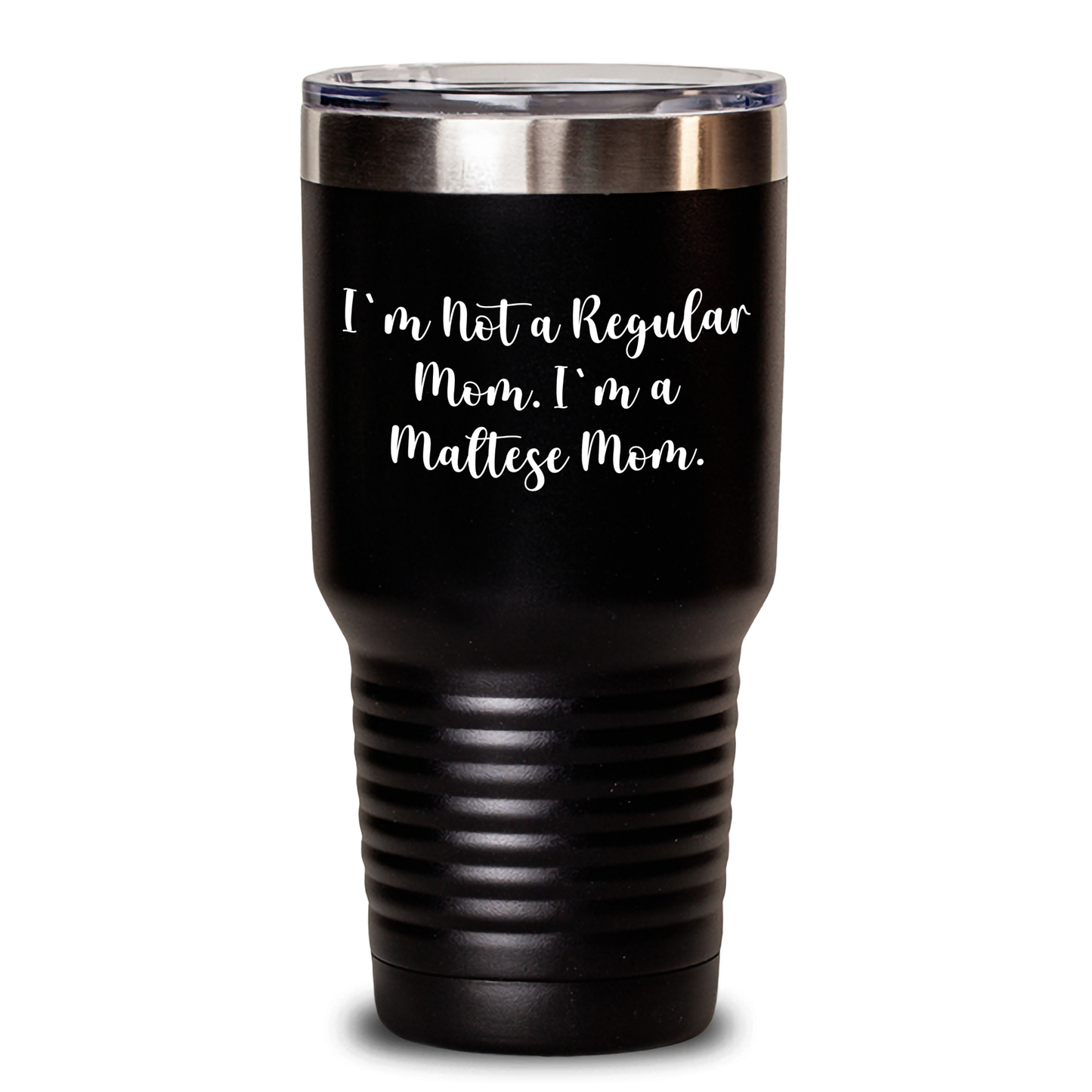 Maltese Mom Gifts from Friends, Family, or Coworkers - 'I'm Not A Regular Mom. I'm A Maltese Mom.' Tumbler for Graduation, Funny Maltese Dog Lover, or Mom's Special Day - Main