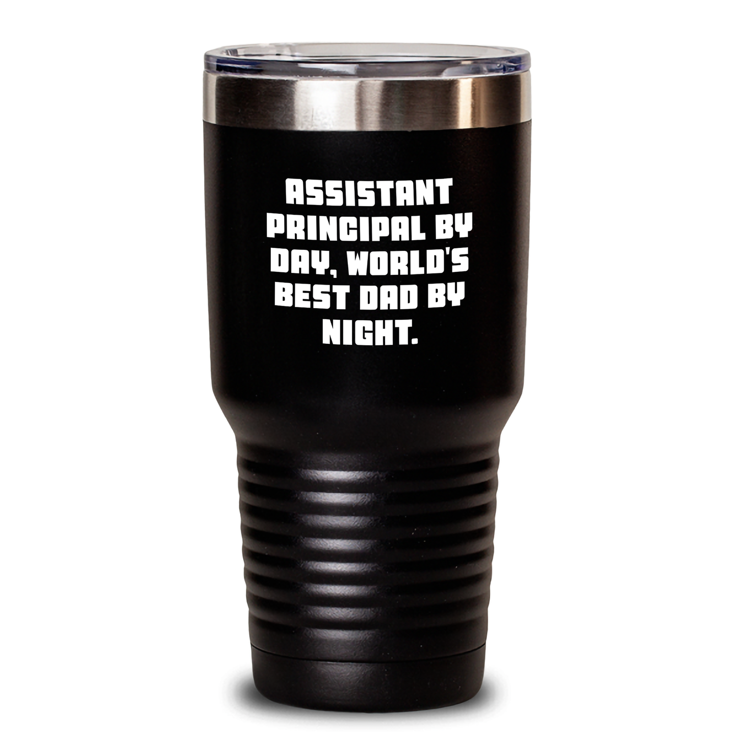 Funny Assistant Principal Gifts from Men for Assistant Principal By Day, World's Best Dad By Night. Graduation Unique Tumblers - Main