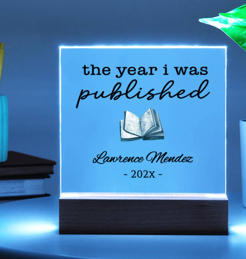 Personalized Author Ornament, The Year I Was Published, Custom Published Author Gift, New Writer Christmas Ornament Keepsake, Bestselling