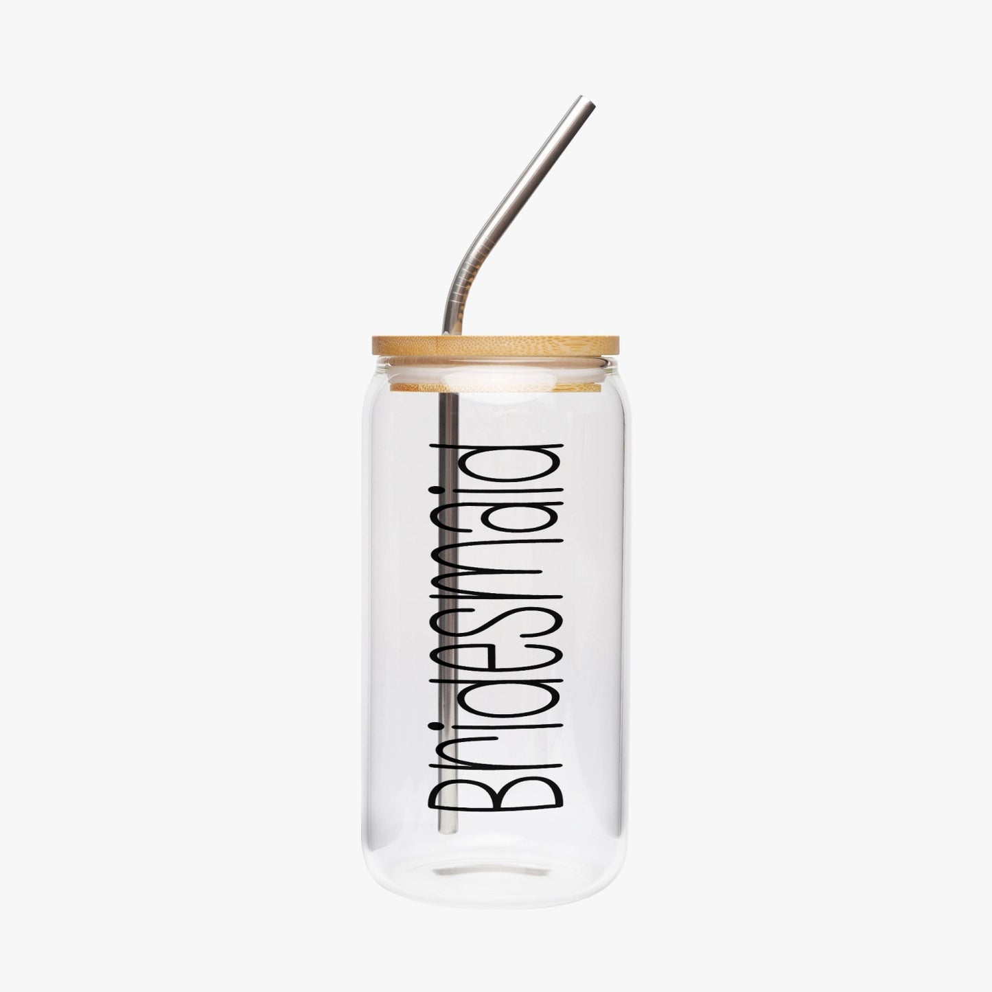 Bridesmaid Wedding Tumbler with Bamboo Lid