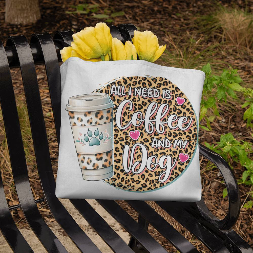 Custom Coffee and Dog Mom Bag