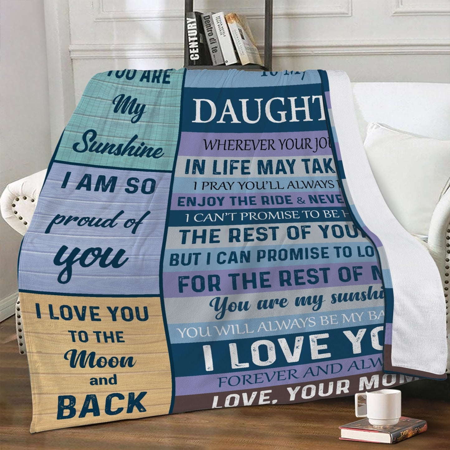 Daughter Your Journey Fleece Blanket