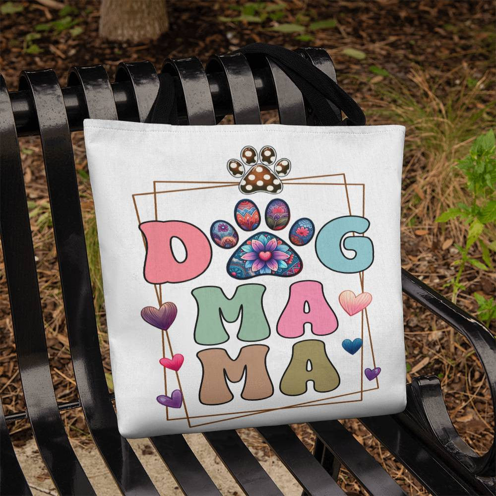 Boho Dog Mama Tote Bag