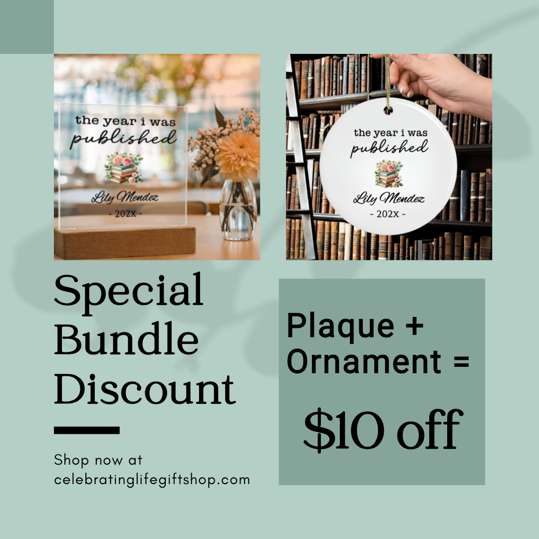 Personalized Author Plaque, The Year I Was Published, Custom Published Author Gift, New Writer Keepsake, Bestselling Book, Literary Gift