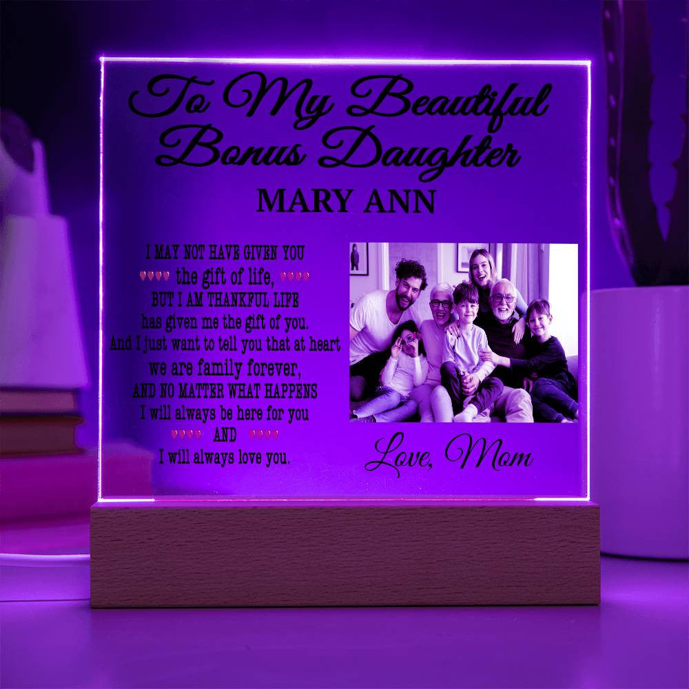 Personalized Picture Frame for Step Daughter