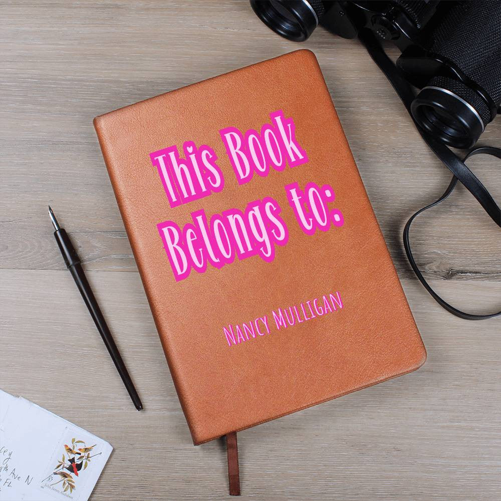 Personalized This Book Belongs To Reading Journal