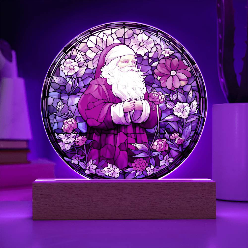 Vintage Santa Acrylic Plaque