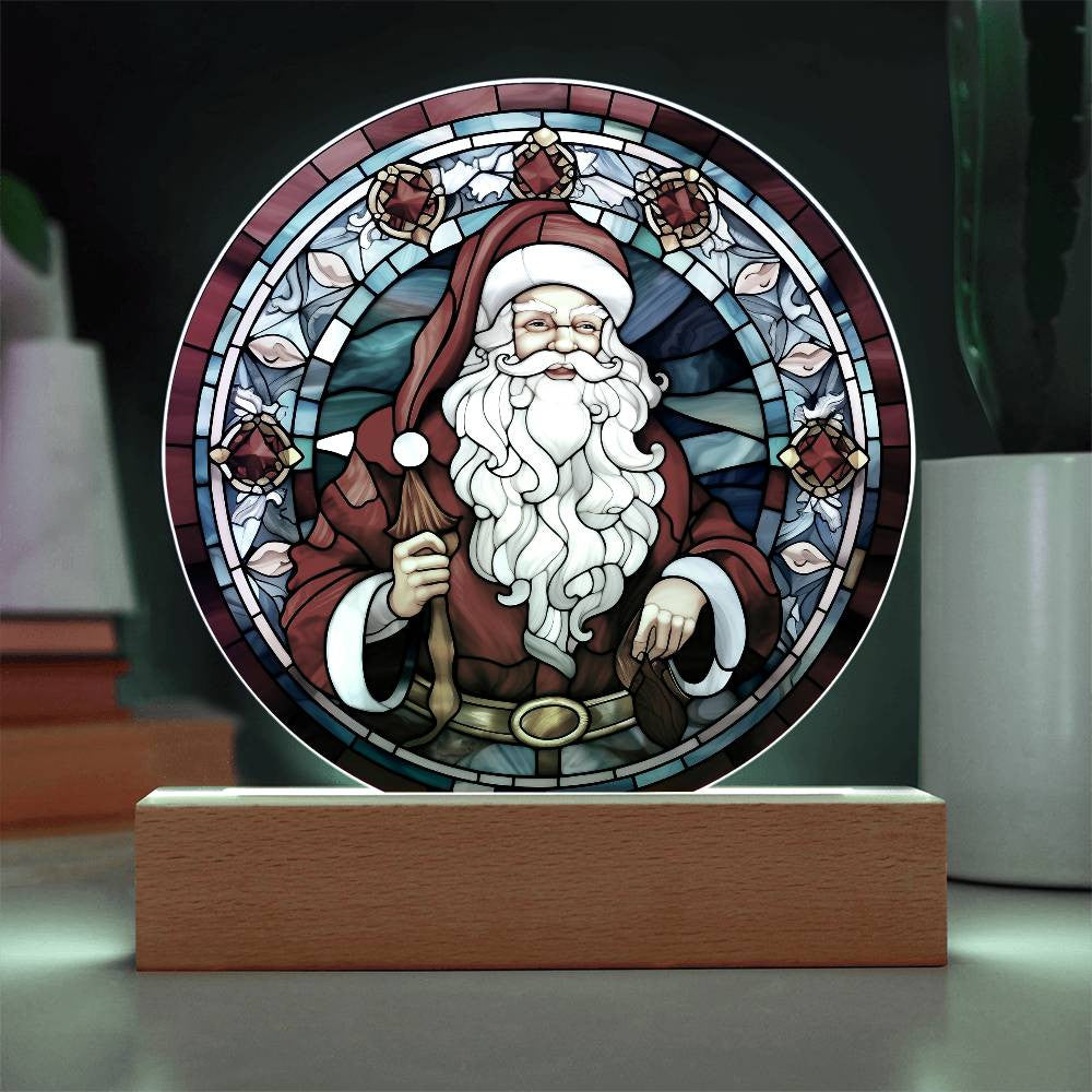 Vintage Santa Claus Acrylic Plaque