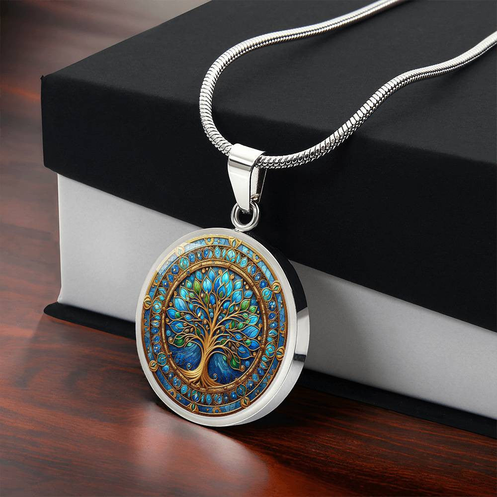 Stained Glass Tree of Life Necklace and Bracelet