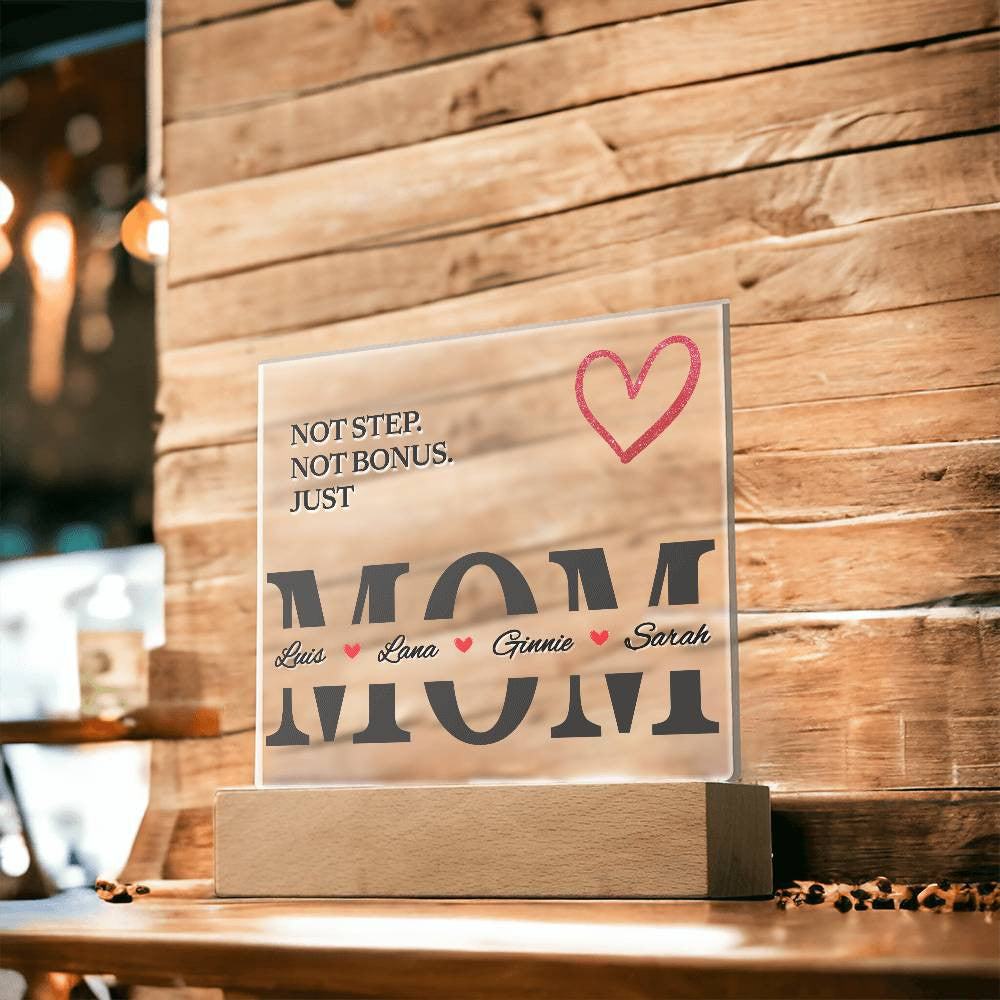 Personalized Bonus Mom Plaque