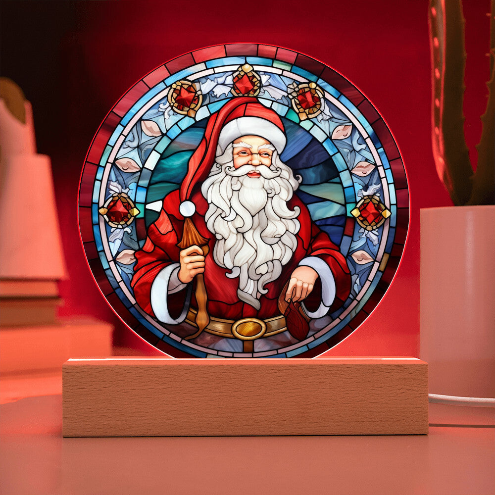 Vintage Santa Claus Acrylic Plaque