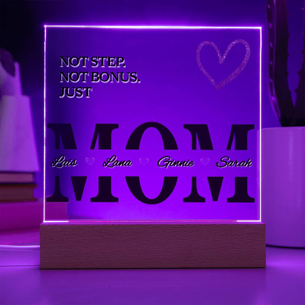 Personalized Bonus Mom Plaque