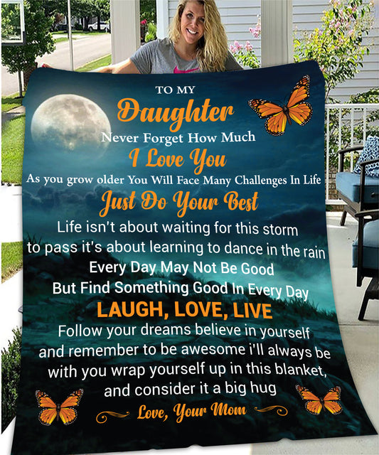 Daughter As You Grow Fleece Blanket