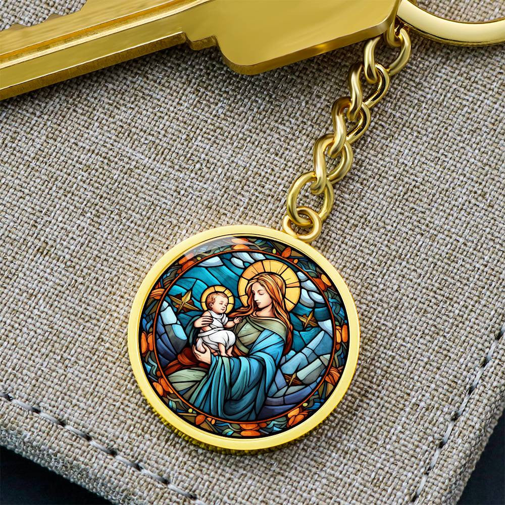 Orthodox Catholic Stained Glass Ornament, Keychain and Plaque