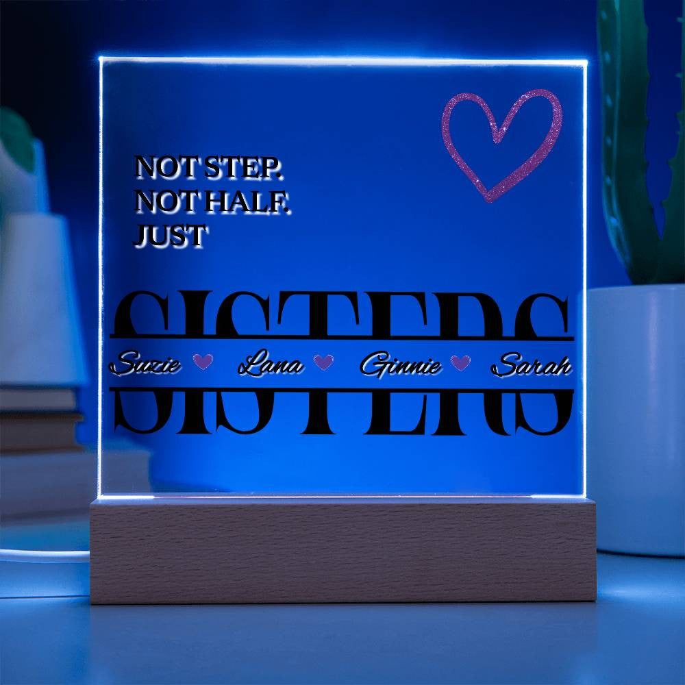 Personalized Unbiological Sister Plaque