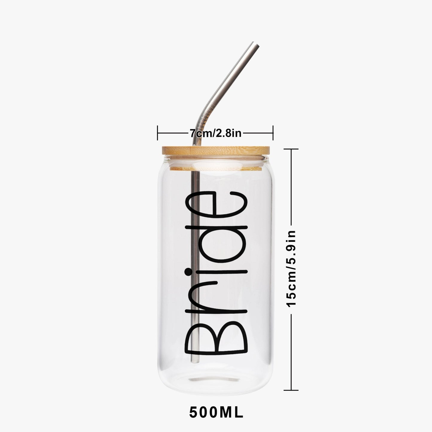 Bride Wedding Tumbler with Bamboo Lid
