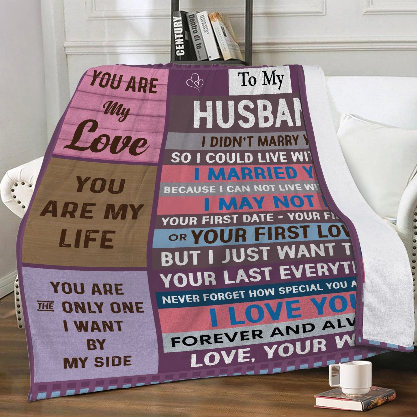 Husband You Are My Love Fleece Blanket