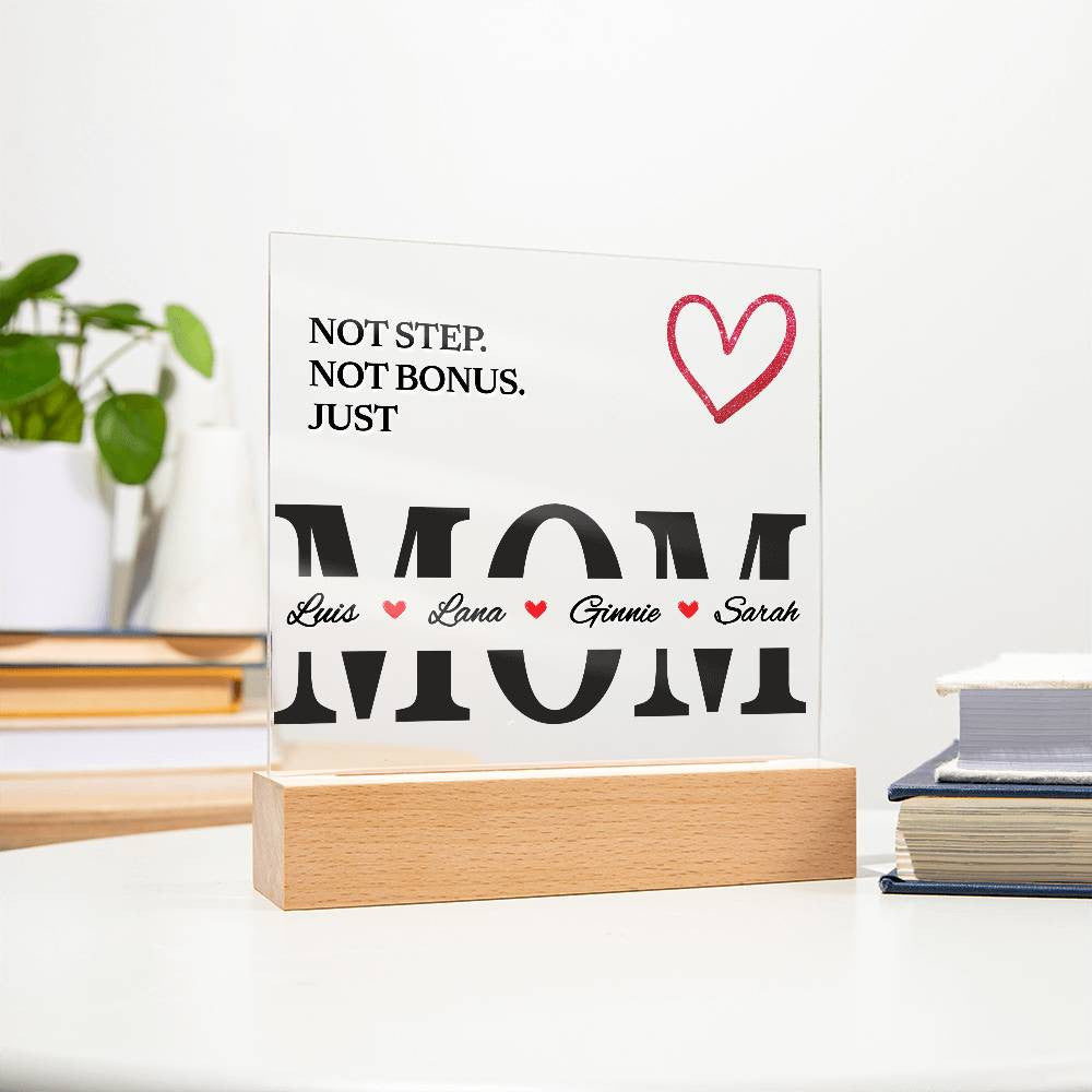 Personalized Bonus Mom Plaque