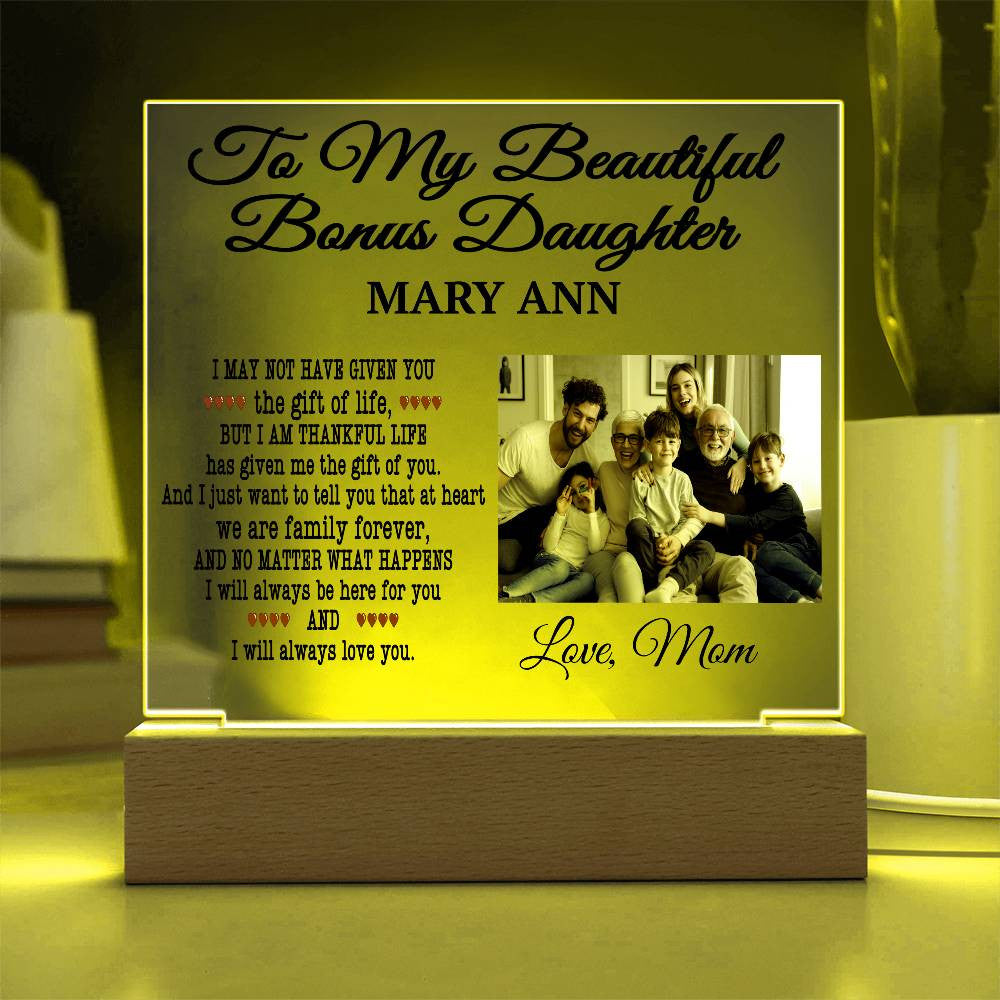 Personalized Picture Frame for Step Daughter
