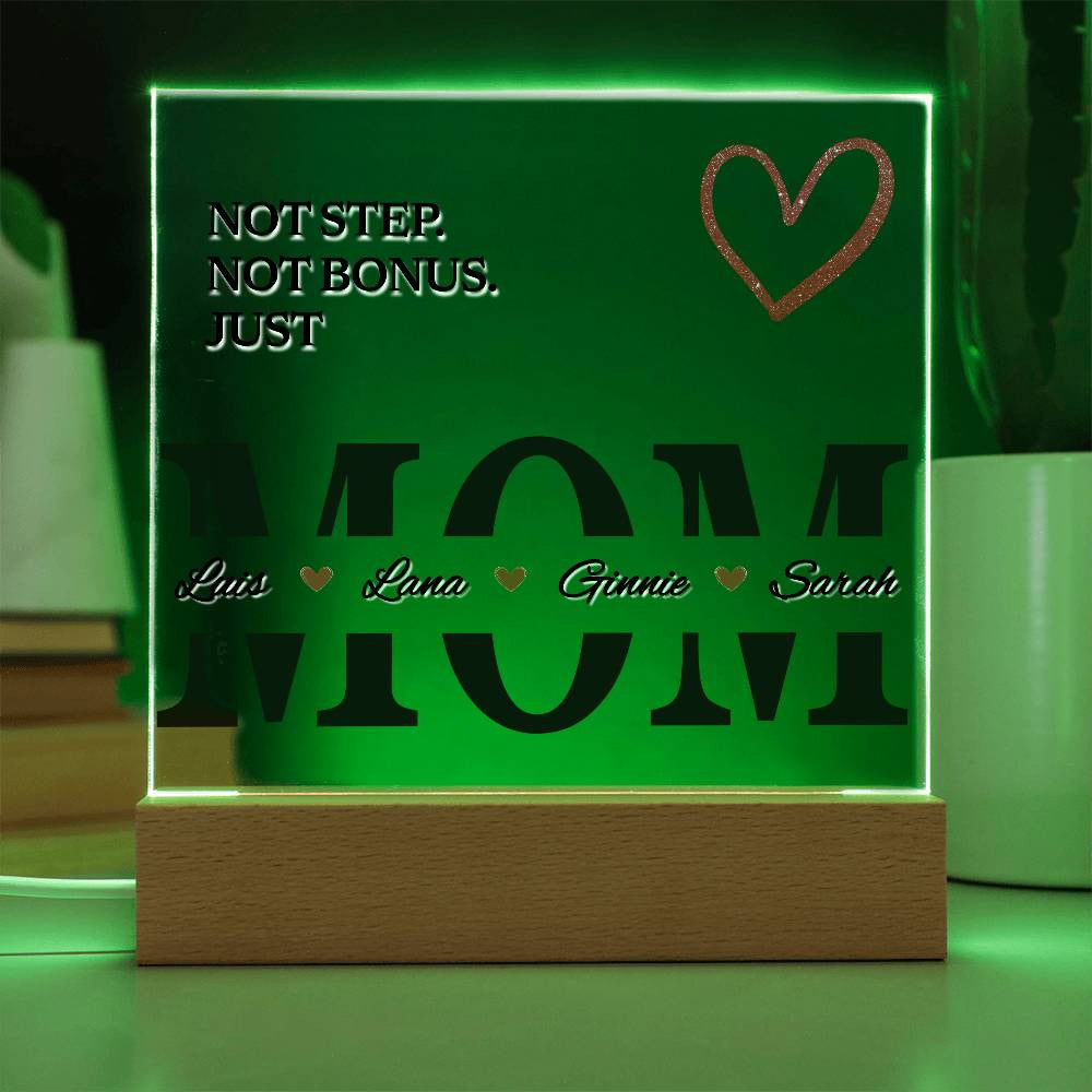 Personalized Bonus Mom Plaque