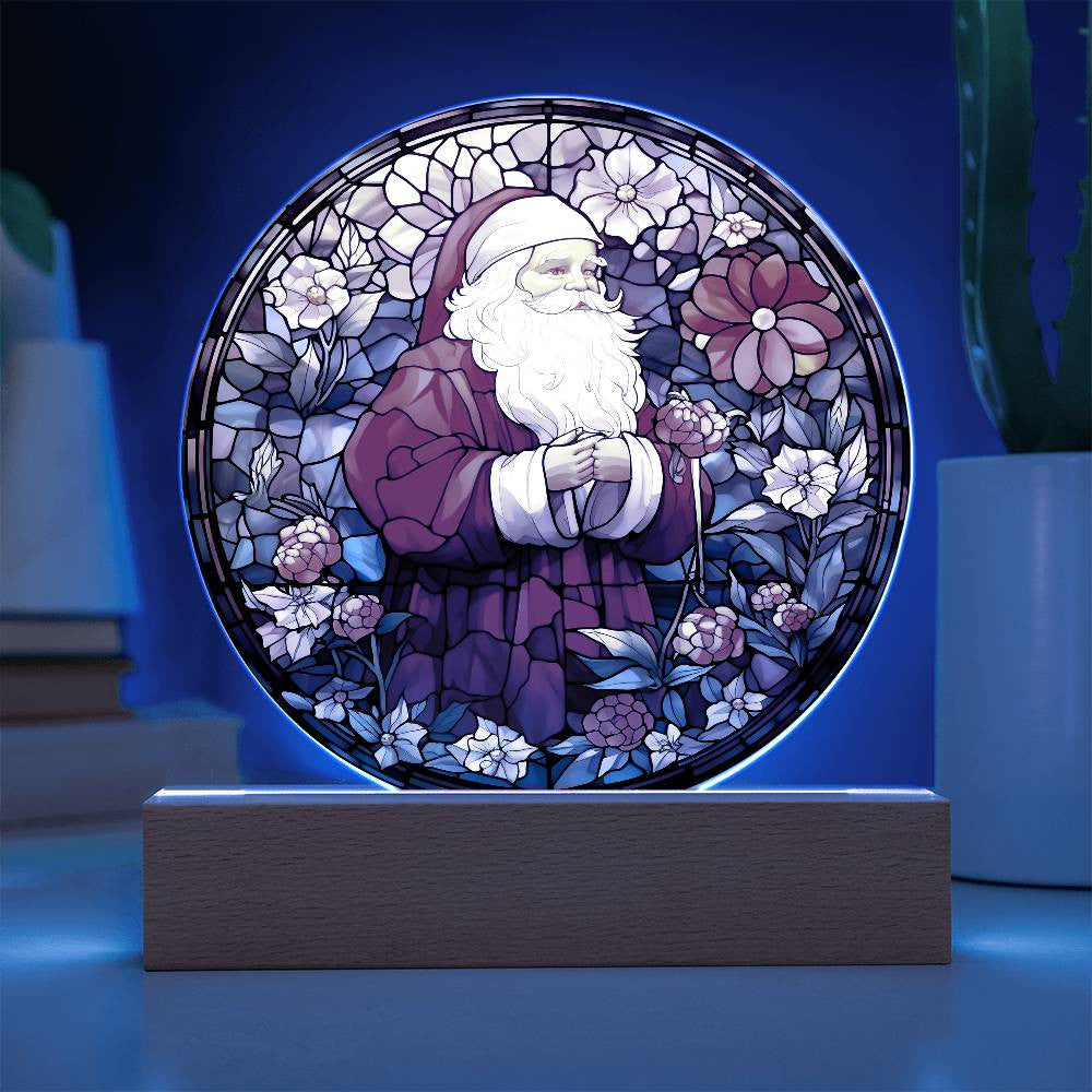 Vintage Santa Acrylic Plaque
