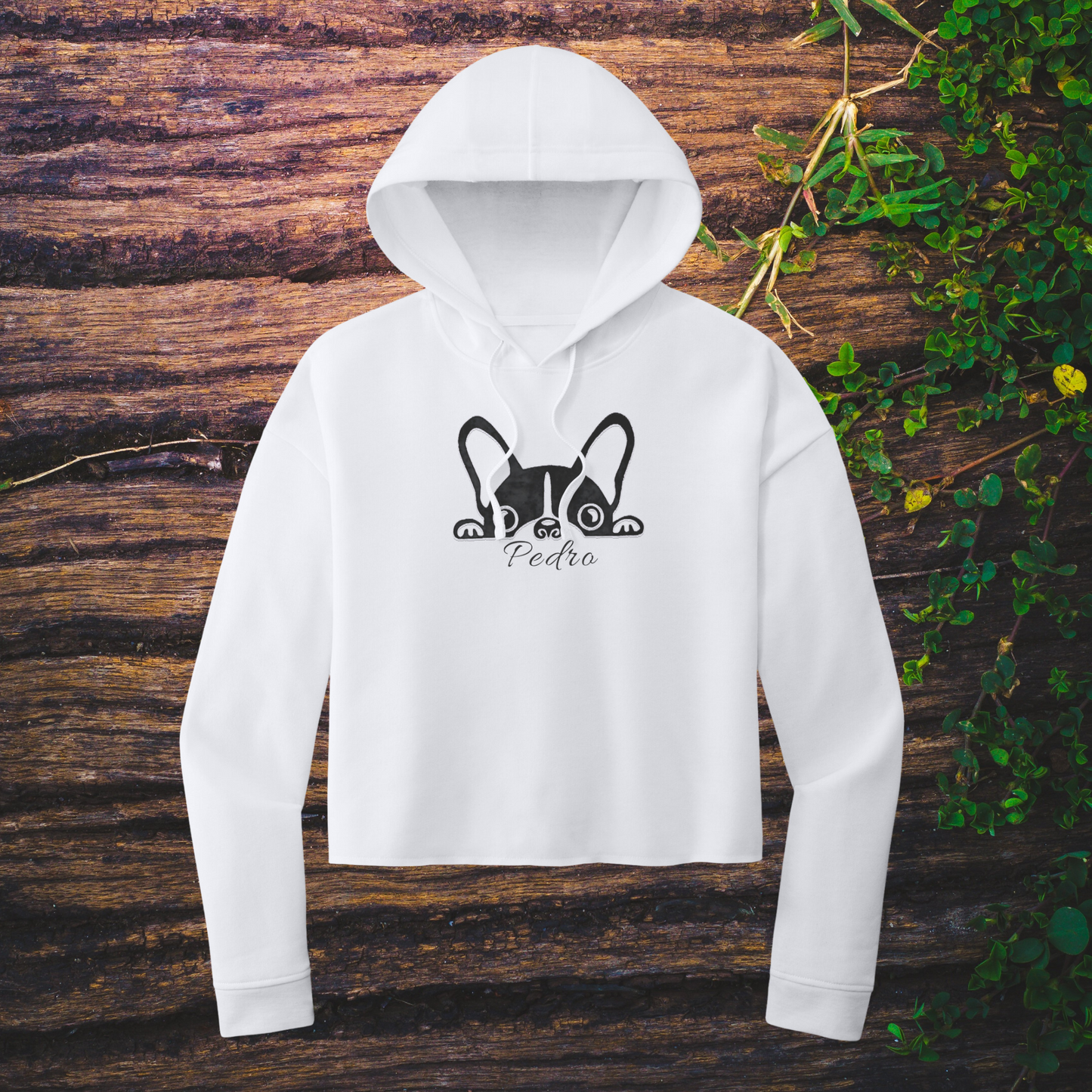 Dog Mom Lightweight Crop Sweatshirt