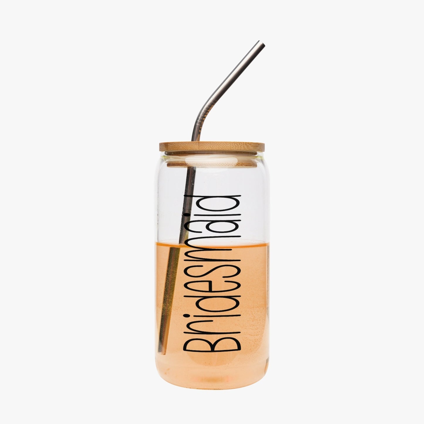 Bridesmaid Wedding Tumbler with Bamboo Lid