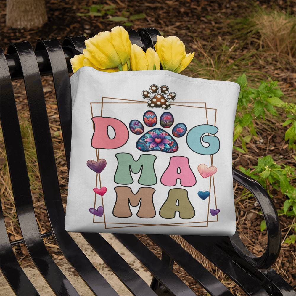 Boho Dog Mama Tote Bag