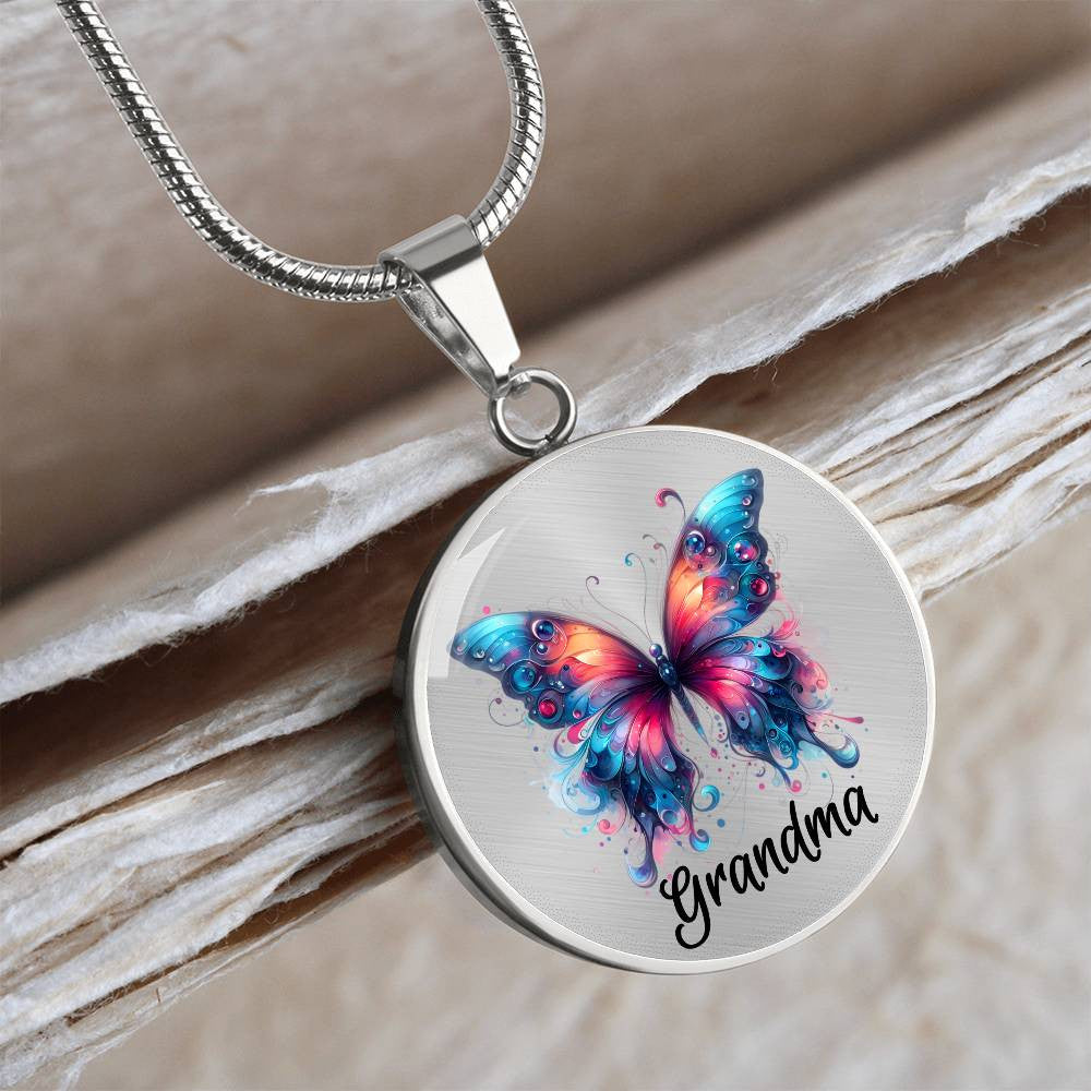 Mama Butterfly Necklace