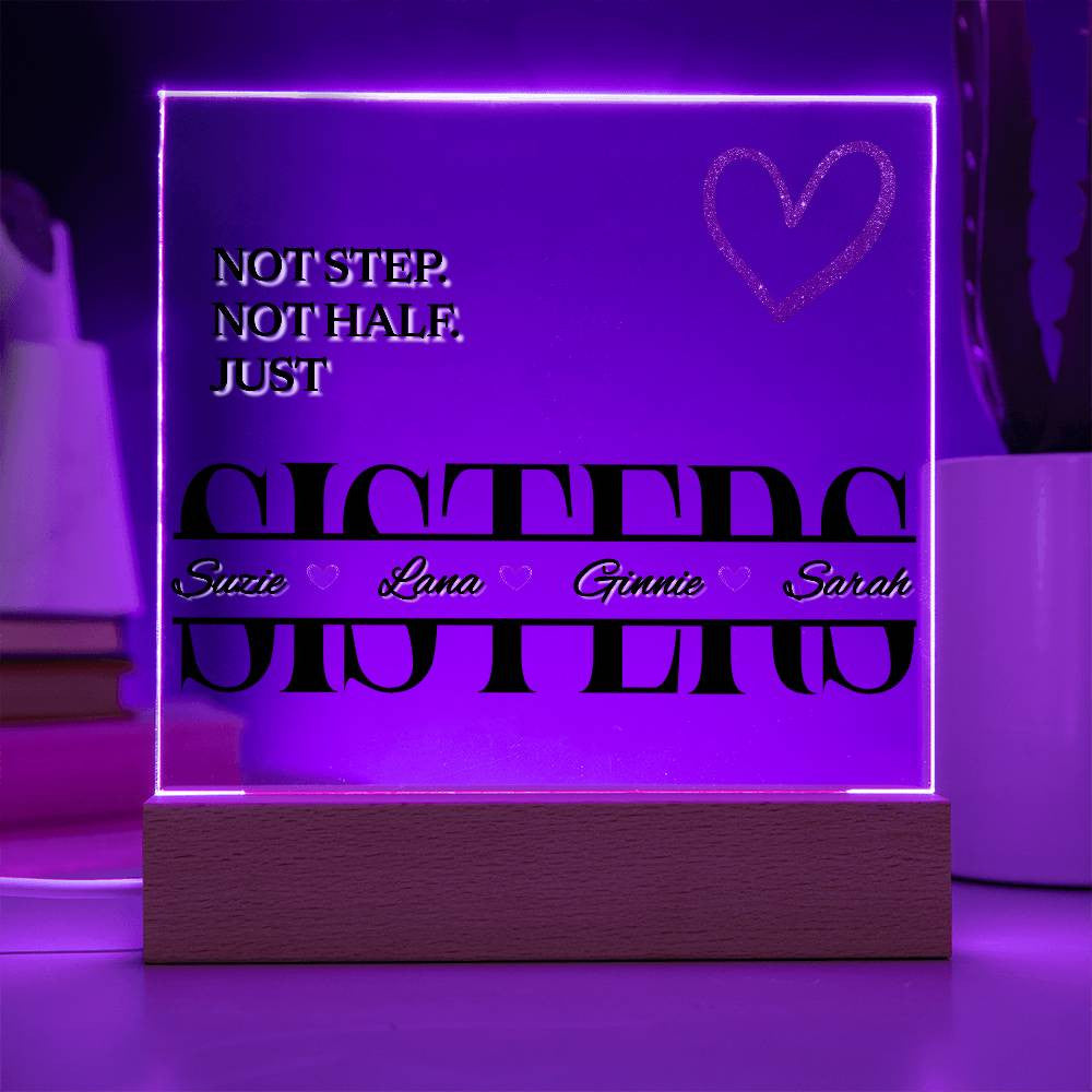 Personalized Unbiological Sister Plaque