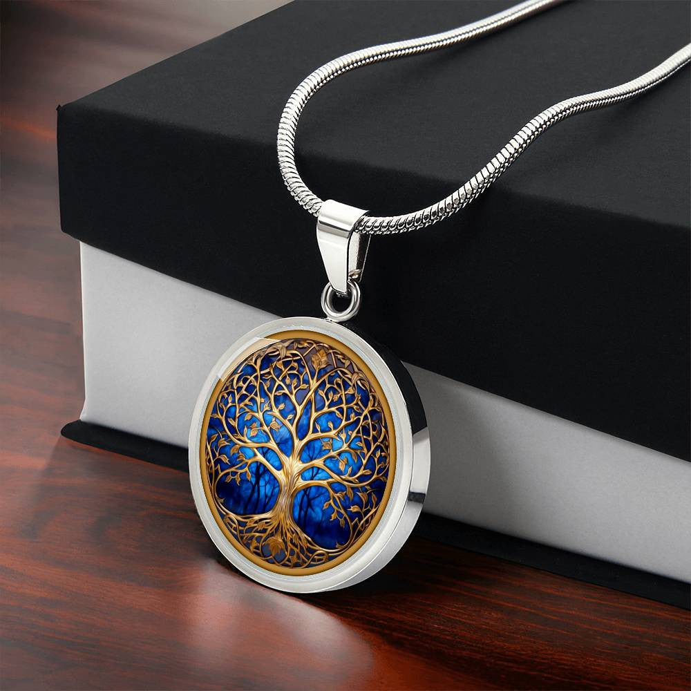 Stained Glass Style Tree of Life Ornament, Keychain, Necklace, and Plaque