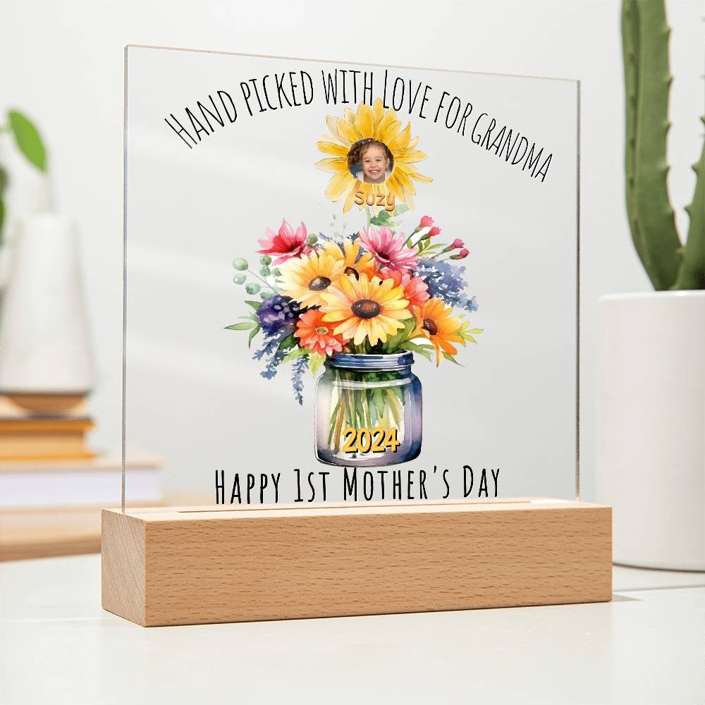 Personalized Grandma Plaque with Grandkids Names