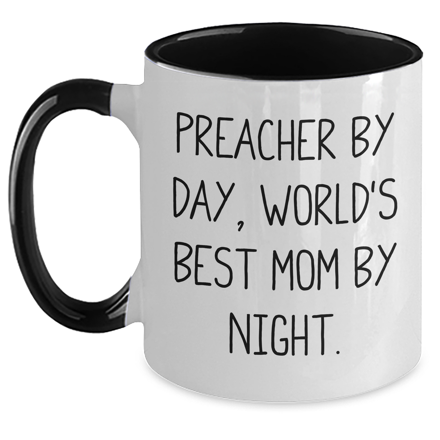 Preacher Gifts Funny Quote Two Tone Coffee Mug for Graduation - Gifts from Men, Gifts for Preacher - Main