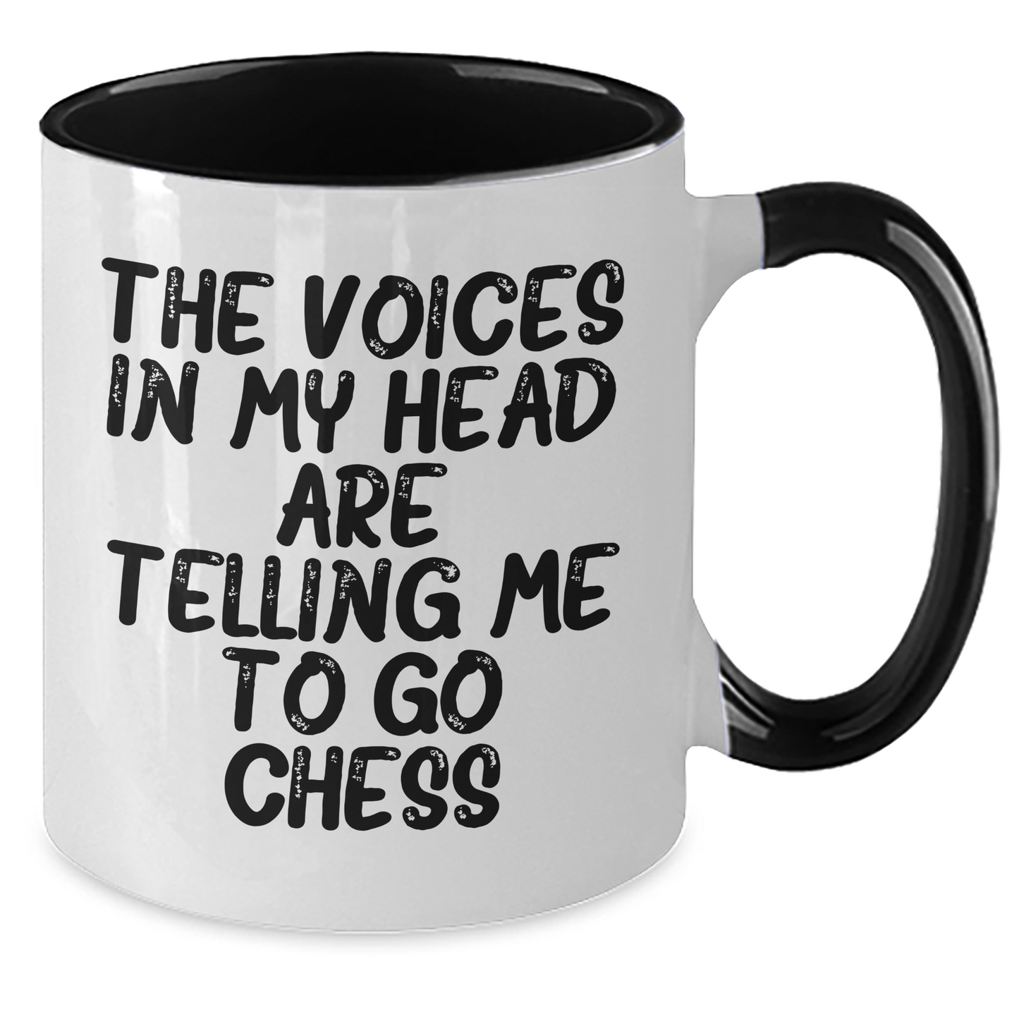 Funny Chess Quote Two Tone Coffee Mug, Gifts for Chess Enthusiasts from Friends, Unique Graduation Gifts for Men, Women, Family - Additional