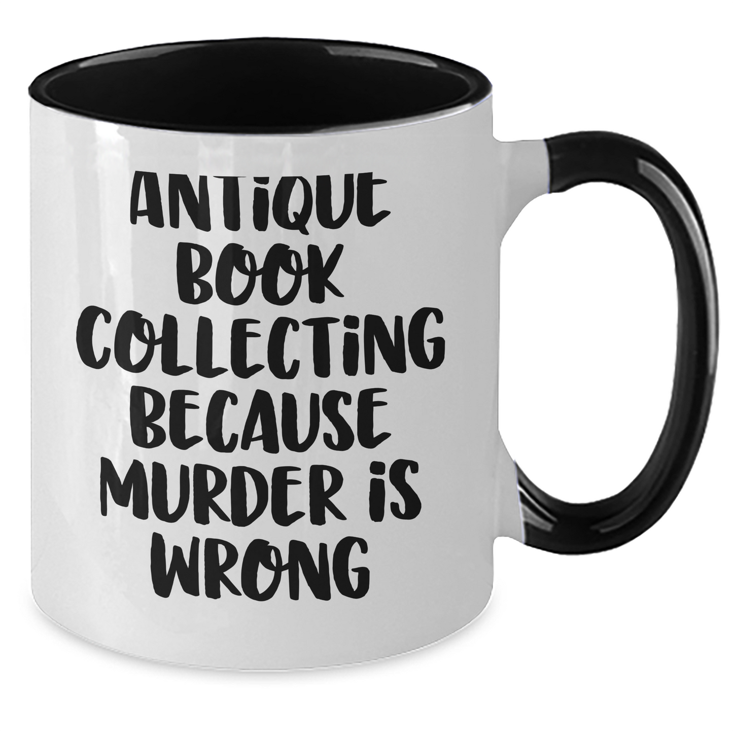 Antique Book Collecting Gifts, Sarcasm, and Coffee - Gifts from Women to Family, Two Tone Coffee Mug, Mother's Day Unique Gifts - Additional