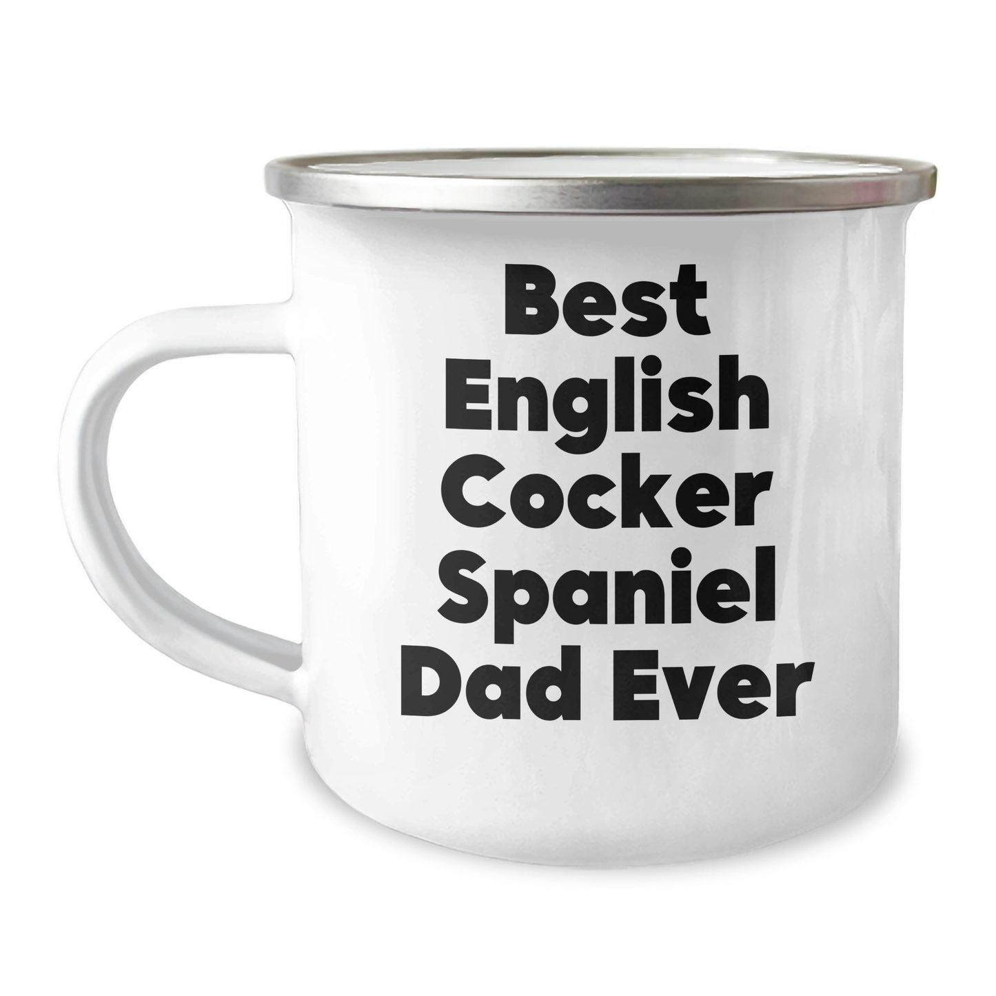 English Cocker Spaniel Dog Dad Funny Camping Mug Gifts from Family for Father's Day - Image 1