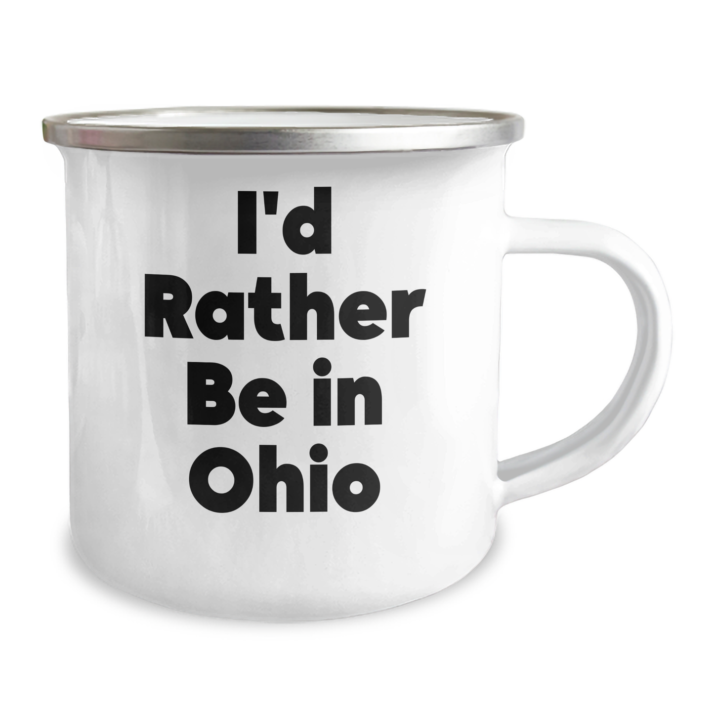 Funny Ohio Gifts for Men, I'd Rather Be In Ohio Camping Mug, Unique Graduation Gifts from Friends, Family or Coworkers - Image 2