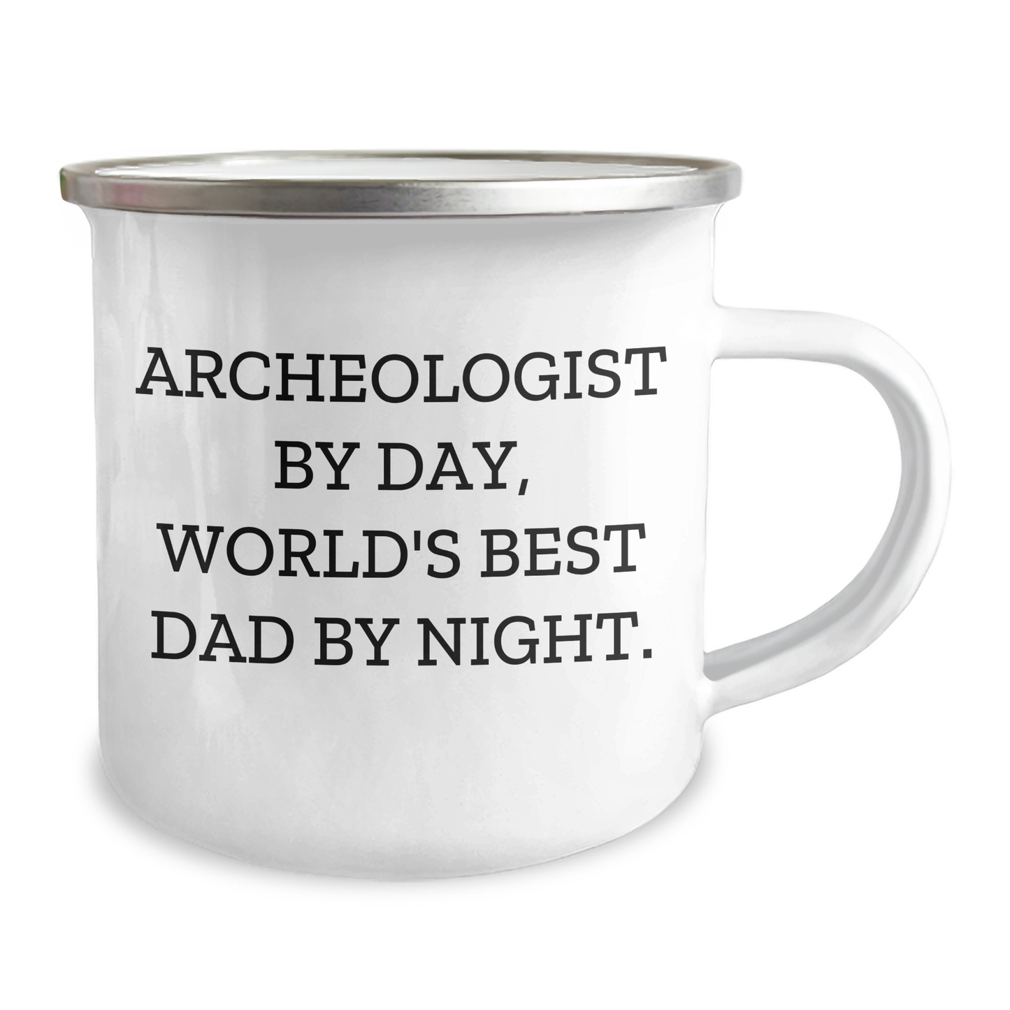 Archeologist's Quest for Adventure, Funny Gifts for Him from Friends, Family, or Coworkers, 12 oz Stainless Steel Camping Mug for Graduation - Image 2