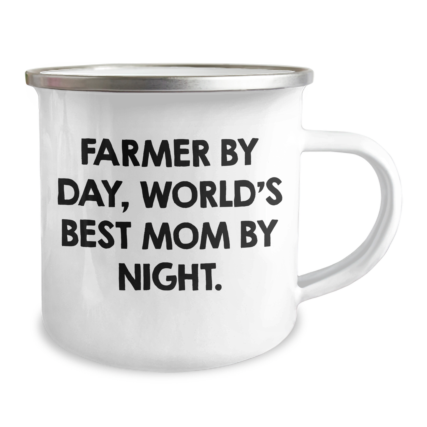 Farmer Gifts from Men - Funny Camping Mug for Dad - 'Farmer By Day, World's Best Mom By Night.' - Unique Father's Day Unique Gifts - Image 2