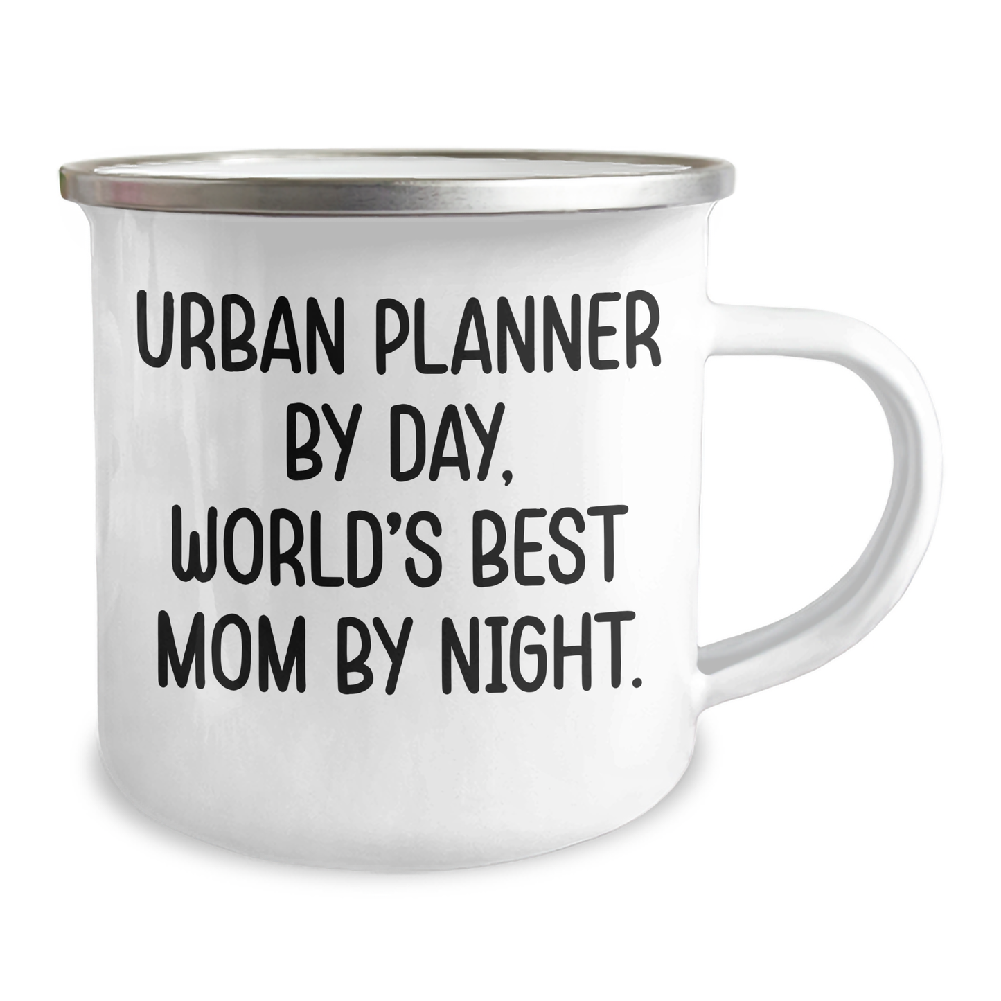 Urban Planner Gifts, Funny Camping Mug for Dad, 'Urban Planner By Day, World's Best Mom By Night.' - Gifts from Mom to Urban Planner Father on Father's Day - Image 2