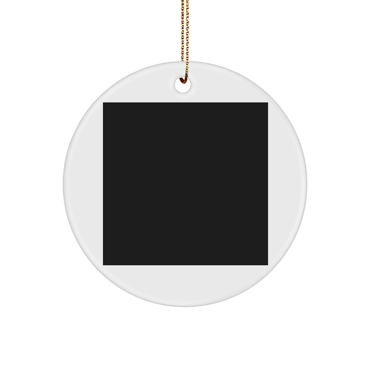 Comedian By Day, Ninja By Night Circle Ornament, Funny Gifts from Men to Friends and Family for Christmas - Image 1