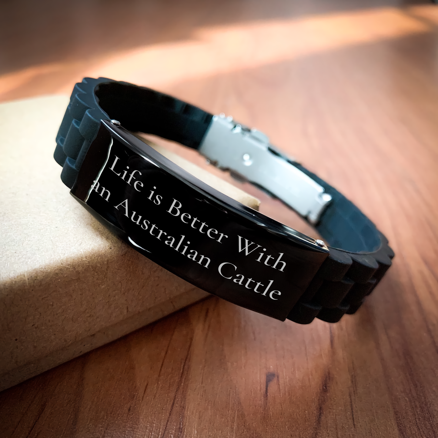 Australian Cattle Dog Gifts, Funny Quote Inspiration, Glide lock Clasp Bracelet for Men, Women, Friends, Family, Gifts from Dad, Mom, Coworkers, Unique Graduation Gifts - Image 2