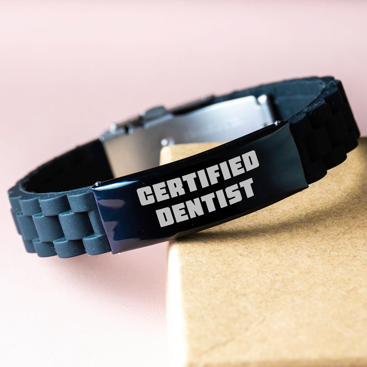 Funny Dentist Gifts from Men to Mother's Day Unique Gifts for Certified Dentists with Glide lock Clasp Bracelet - Image 3