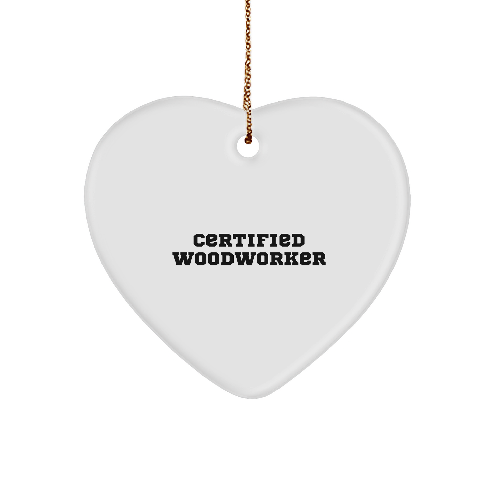 Certified Woodworker's Heartfelt Gift for Friends and Family, 'Create Something Amazing' Quote, Christmas Ornament, Gifts from Men, Women, or Coworkers - Image 1